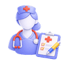 Nursing and wellness care illustration